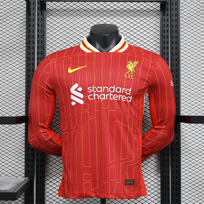 Liverpool Home LongSleeve Player Shirt
