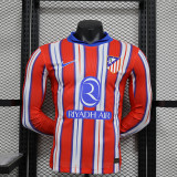 Atletico Madrid Home LongSleeve Player Shirt