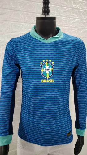 Brazil Away LongSleeve Player Shirt