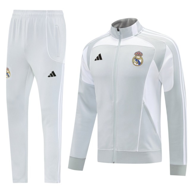 25 Real Madrid 07 Light Grey Jacket Suit