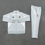 25 Real Madrid 07 Light Grey Jacket Suit