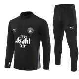2526 Manchester City Black 1/4 Zipper Player Training Suit