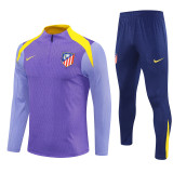 2526 Atlético De Madrid Purple 1/4 Zipper Player Training Suit