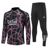 2526 Jordan PSG Pink 1/4 Zipper Player Training Suit