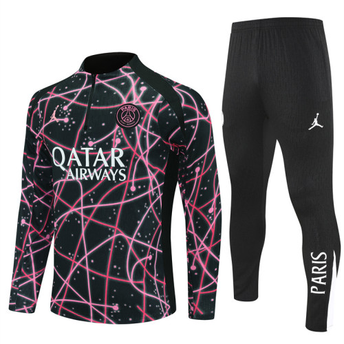 2526 Jordan PSG Pink 1/4 Zipper Player Training Suit