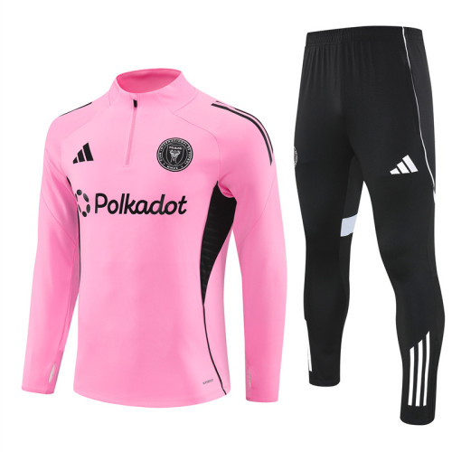 2526 Inter Miami Cf Pink 1/4 Zipper Player Training Suit