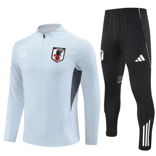 2526 Japan Light Grey 1/4 Zipper Player Training Suit