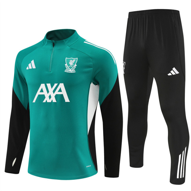 2526 Liverpool Green 1/4 Zipper Player Training Suit
