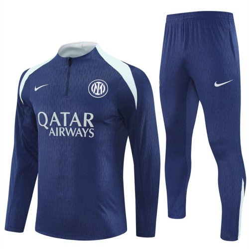 2526 Inter Milan Navy Blue 1/4 Zipper Player Training Suit