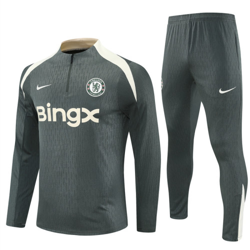 2526 Chelsea Green 1/4 Zipper Player Training Suit