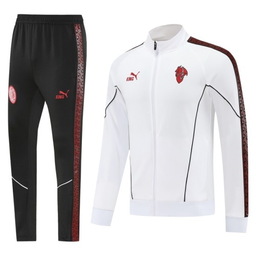 25 AC Milan 02 White Jacket Suit
