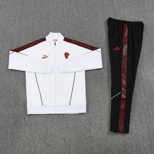25 AC Milan 02 White Jacket Suit