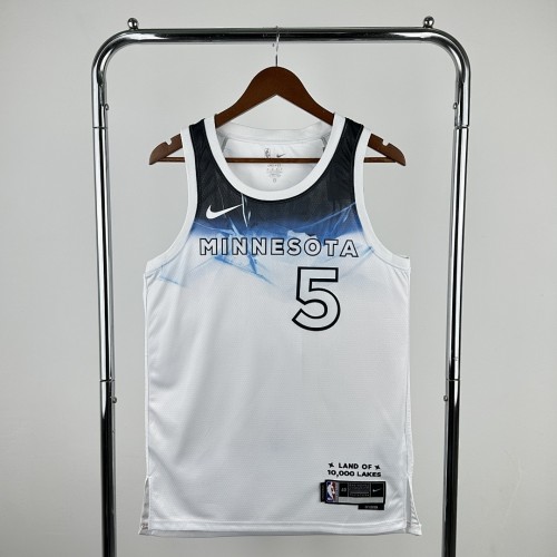 25 Season Timberwolves City Edition #5 Edwards