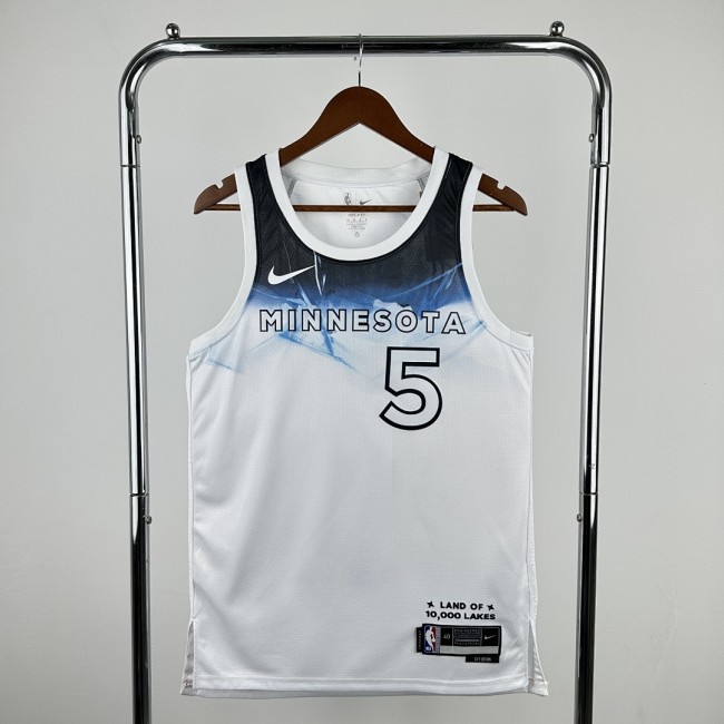 25 Season Timberwolves City Edition #5 Edwards