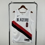26 Season Trail Blazers Home #0 Lillard