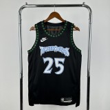 26 Season Timberwolves Retro #25 Rose