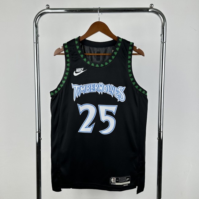 26 Season Timberwolves Retro #25 Rose