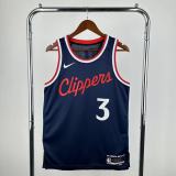 25 Season Clippers Navy #3 Paul