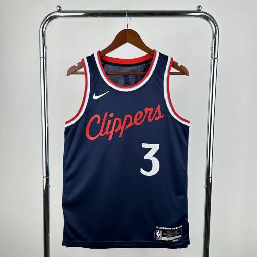25 Season Clippers Navy #3 Paul
