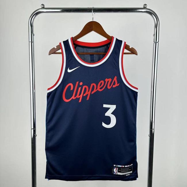 25 Season Clippers Navy #3 Paul