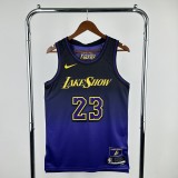 25 Season Lakers City Edition #23 James