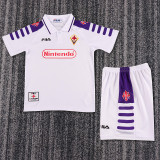 1998-99 Acf Fiorentina Away  Kids Retro Suit