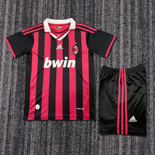 2009-10 Ac Milan Home  Kids Retro Suit