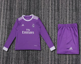 16-17 Real Madrid Away  Kids Retro Suit