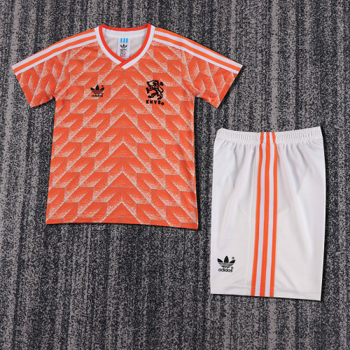 1988 Netherlands Home  Kids Retro Suit