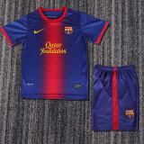12-13 Barcelona Home  Kids Retro Suit