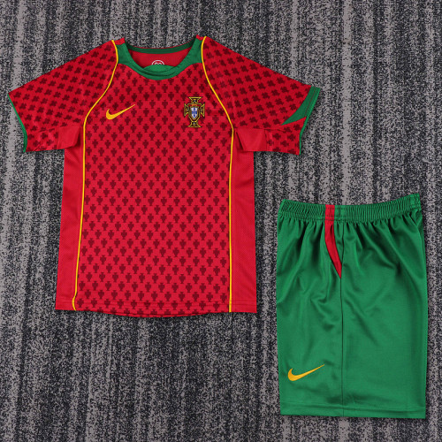 2004 Portugal Home  Kids Retro Suit