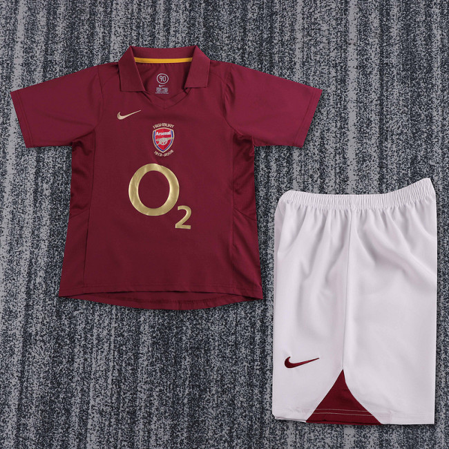 2005-06 Arsenal Home  Kids Retro Suit