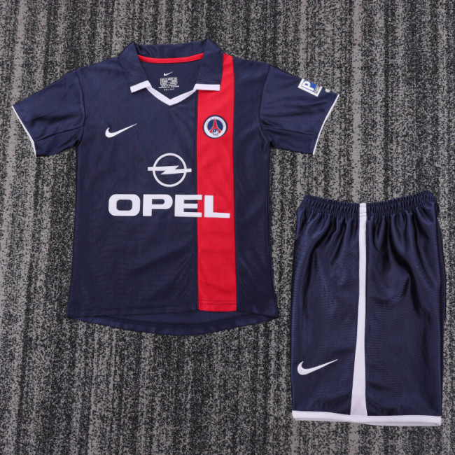 01-02 Paris Saint-Germain Home  Kids Retro Suit