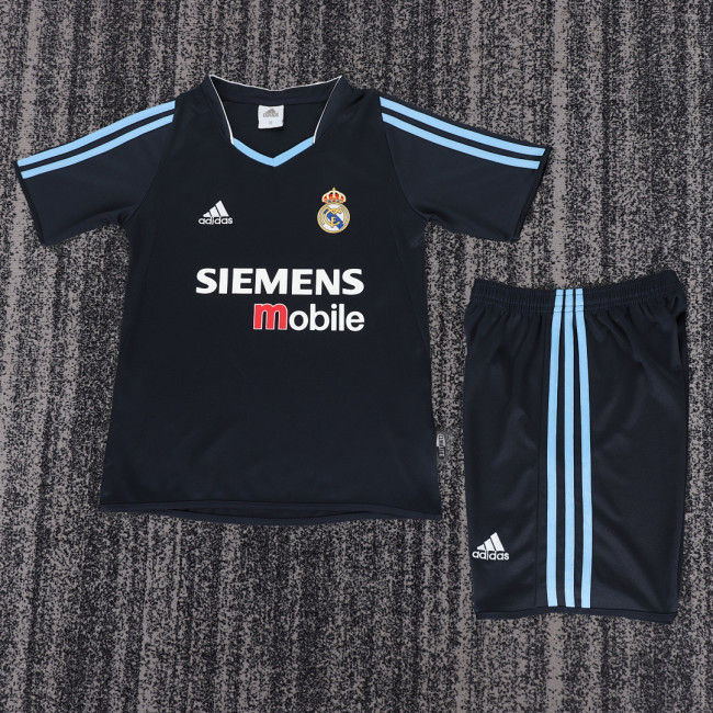 03-04 Real Madrid Away  Kids Retro Suit