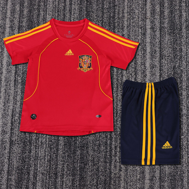 2008 Spain Home  Kids Retro Suit