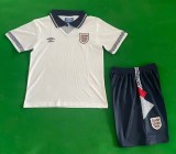 90 England Home  Kids Retro Suit