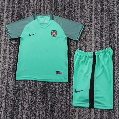 2016 Portugal Away  Kids Retro Suit