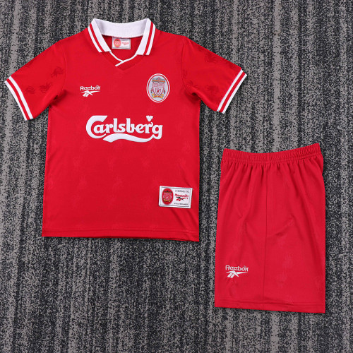 1996-97 Liverpool Home  Kids Retro Suit