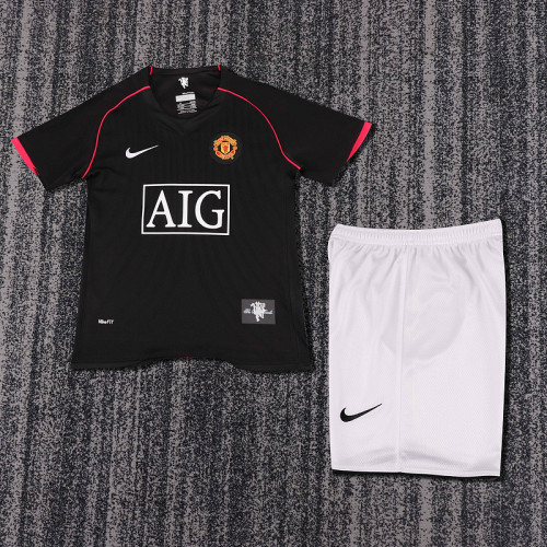 2007-08 Manchester United Away  Kids Retro Suit