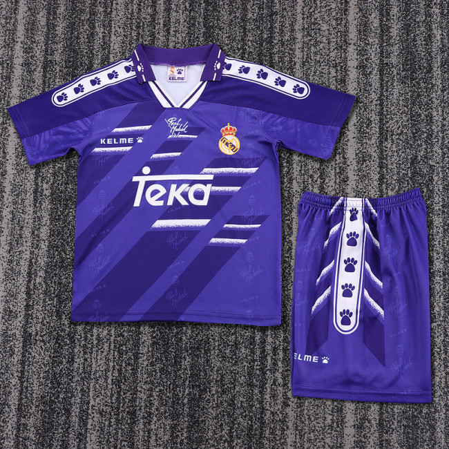 1994-96 Real Madrid Away  Kids Retro Suit