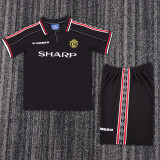 1998-99 Manchester United Away  Kids Retro Suit