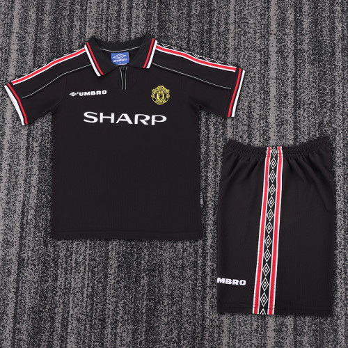 1998-99 Manchester United Away  Kids Retro Suit