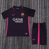 2016-17 Barcelona Away  Kids Retro Suit