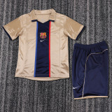 2001-02 Barcelona Away  Kids Retro Suit