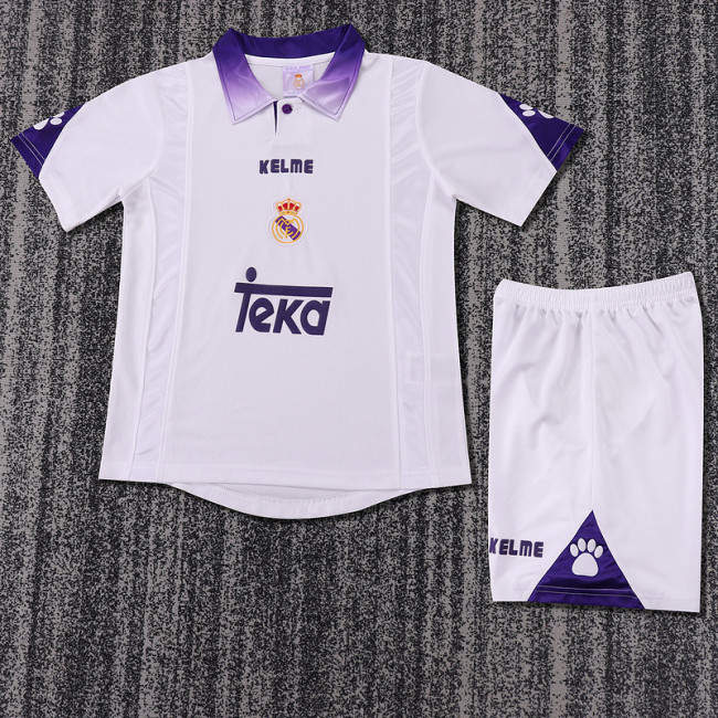 1997-98 Real Madrid Home  Kids Retro Suit