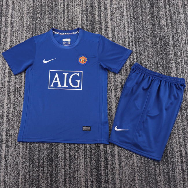 2008-09 Manchester United Away  Kids Retro Suit