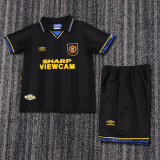 93-94 Manchester United Away  Kids Retro Suit