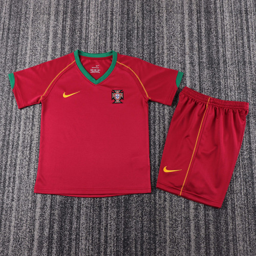 2006 Portugal Home  Kids Retro Suit