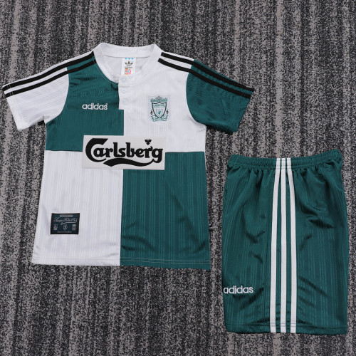 95-96 Liverpool Away  Kids Retro Suit