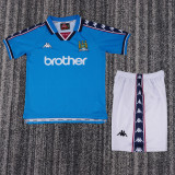 1997-98 Manchester City Home  Kids Retro Suit